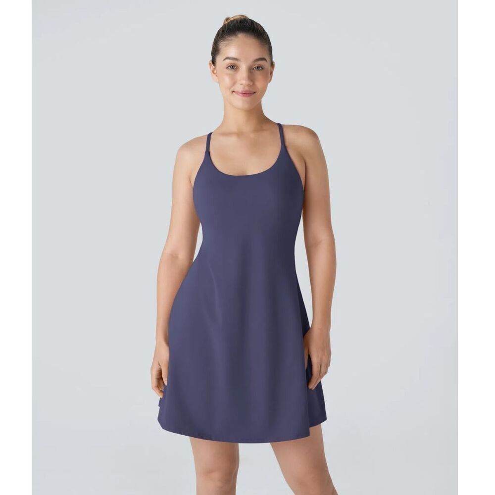 Halara SoftlyZero Plush Backless Active Dress Easy Peezy Edition XL Long New
